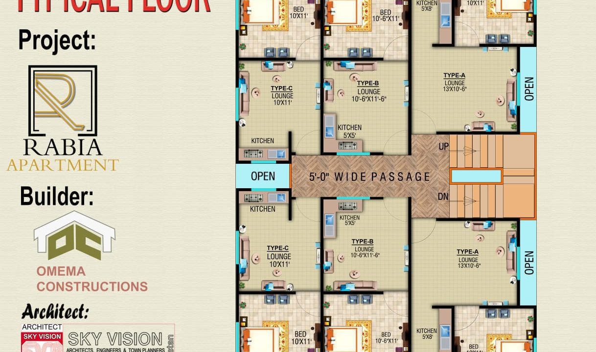 2 Rooms Floor Plan